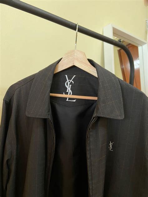 ysl brown jacket|ysl jacket vintage.